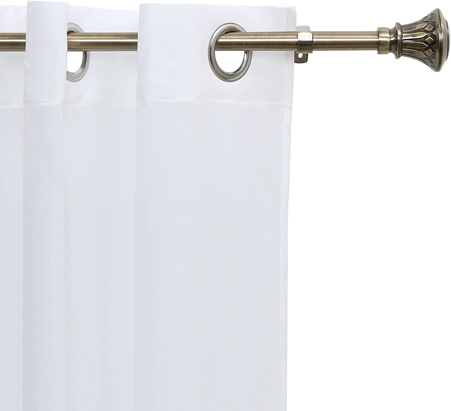 Barra Cortina Extensible Forja Universal - Barra Cortina Decolativa Extensible de Acero incluiye Soportes y Anillos