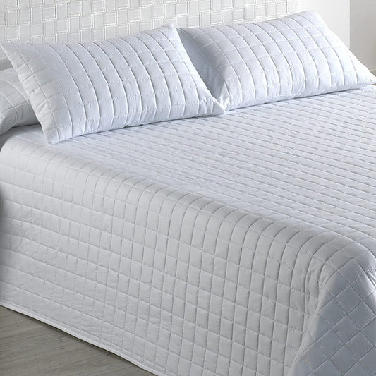 Colcha Bouti Reversible modelo QUINTO alta calidad 100% poliéster con cojín decorativo. Colcha para cama perfecta para la temporada de primavera-verano