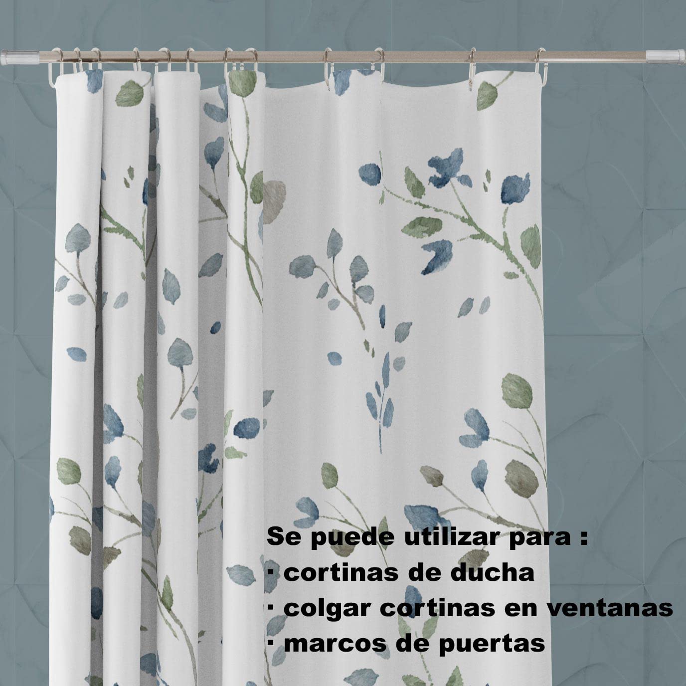 HOME MERCURY - Barra extensible para ropero y cortina de ducha