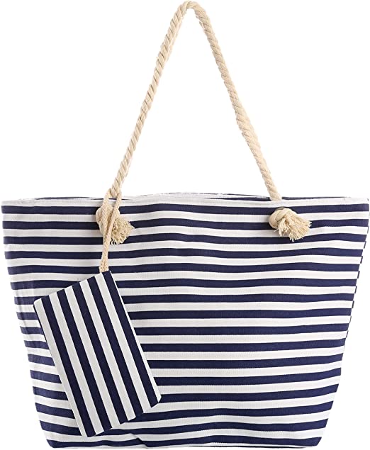 Bolso De Playa Rayas