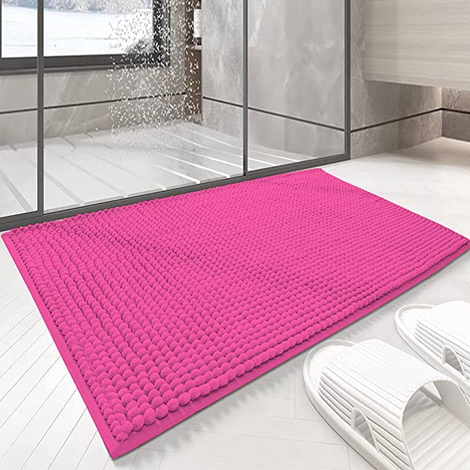 Alfombra De Baño,Cocina,Mascota,Alfombrilla De Baño,Antideslizante,Multifuncional,Felpa Microfibra Chenille,Suave,Cómoda Y Súper Absorbente