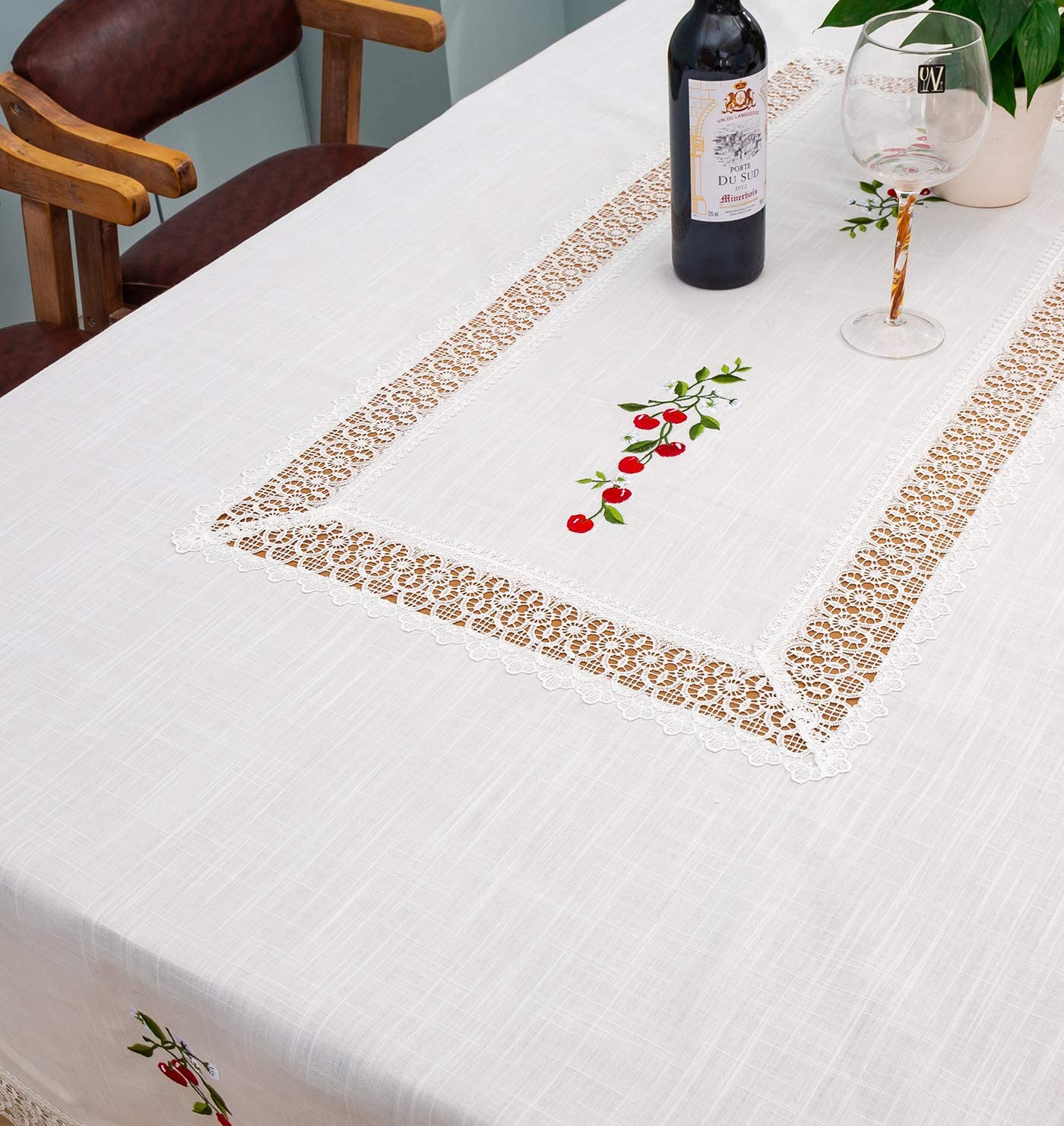  Mantel redondo pesado de 44.1 in, mantel de tela de lino de  algodón, mantel decorativo de color sólido, manteles para mesas redondas,  manteles lavables : Hogar y Cocina