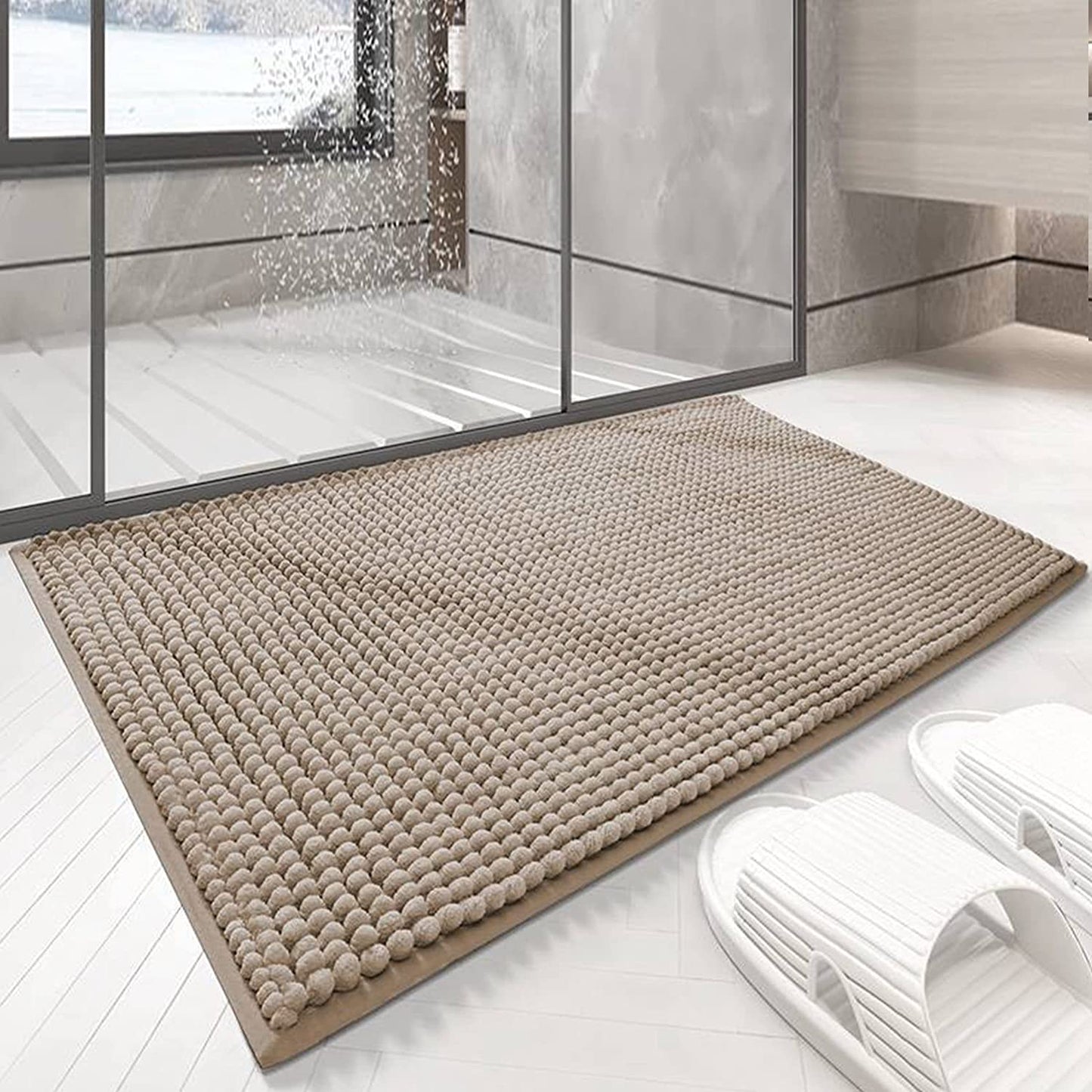 Alfombra De Baño,Cocina,Mascota,Alfombrilla De Baño,Antideslizante,Multifuncional,Felpa Microfibra Chenille,Suave,Cómoda Y Súper Absorbente