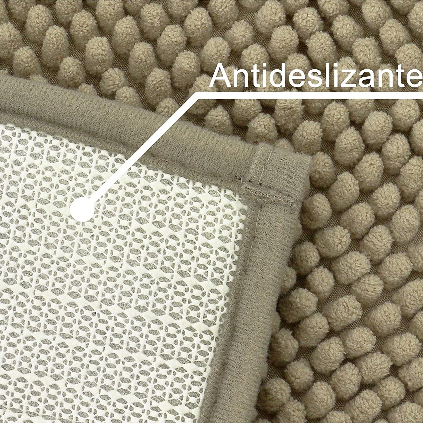 Alfombra De Baño,Cocina,Mascota,Alfombrilla De Baño,Antideslizante,Multifuncional,Felpa Microfibra Chenille,Suave,Cómoda Y Súper Absorbente