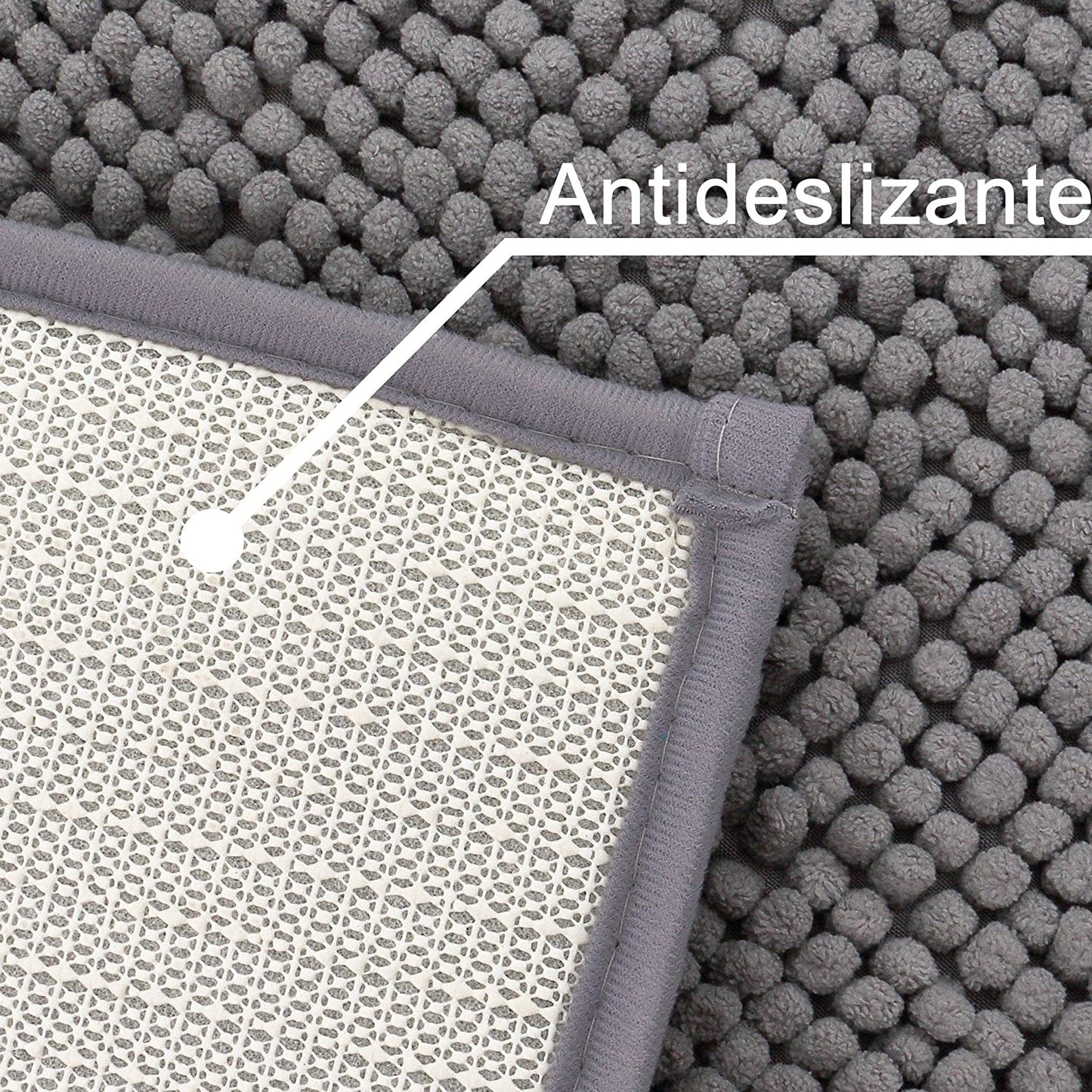 Alfombra De Baño,Cocina,Mascota,Alfombrilla De Baño,Antideslizante,Multifuncional,Felpa Microfibra Chenille,Suave,Cómoda Y Súper Absorbente